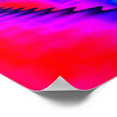 Kleurrijke regenbooghartreflectie poster (Hoek)