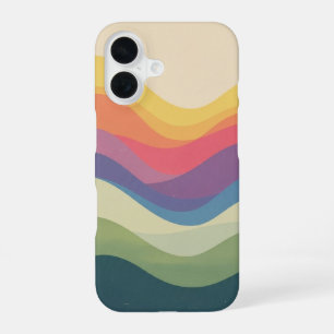 Kleurrijke Regenboogheuvels iPhone 16 Hoesje
