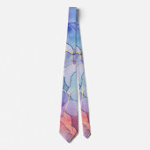 Kleurrijke Regenbooginkt en Alcoholbellen Ontwerp Stropdas (Voorkant)