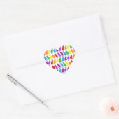 Kleurrijke regenboogkatten Sticker (Envelop)