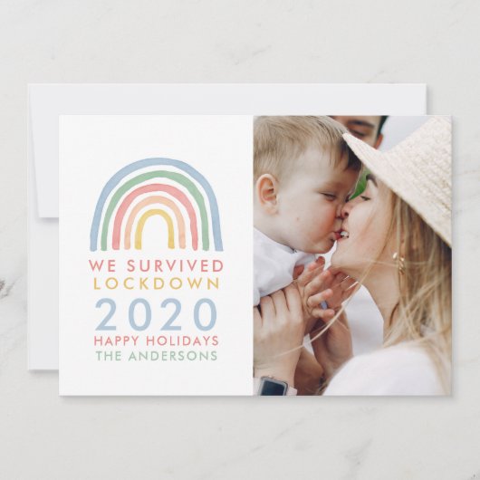 Kleurrijke regenboogkerst dat we hebben overleefd (Voorkant)