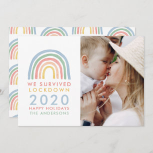 Kleurrijke regenboogkerst dat we hebben overleefd