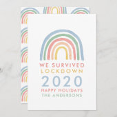 Kleurrijke regenboogkerst dat we hebben overleefd (Voorkant / Achterkant)