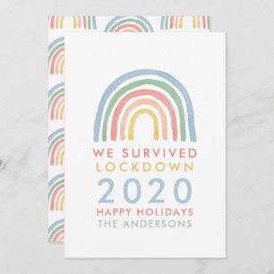 Kleurrijke regenboogkerst dat we hebben overleefd