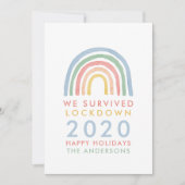 Kleurrijke regenboogkerst dat we hebben overleefd (Voorkant)