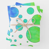 Kleurrijke regenboogkleuren, gecoördineerde patron inpakpapier vel (In situ)