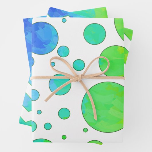 Kleurrijke regenboogkleuren, gecoördineerde patron inpakpapier vel (In situ)