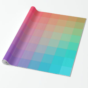 Kleurrijke regenboogkleuren Kunstontwerp Cadeaupapier