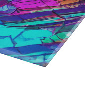 Kleurrijke regenboogkleuren snijplank (Hoek)