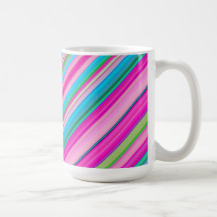 Kleurrijke Regenboogkleuren Strepen Patroon-21056 Koffiemok
