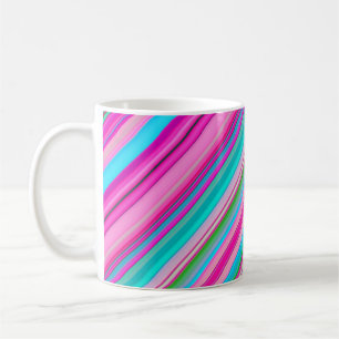 Kleurrijke Regenboogkleuren Strepen Patroon-21056 Koffiemok