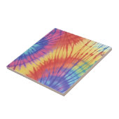 Kleurrijke regenboogkleuren tegeltje (Zijkant)