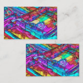 Kleurrijke regenboogkleuren visitekaartje (Voorkant / Achterkant)
