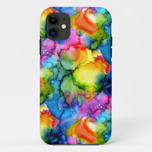 Kleurrijke regenboogkleurige Abstracte tinteloog Case-Mate iPhone Case