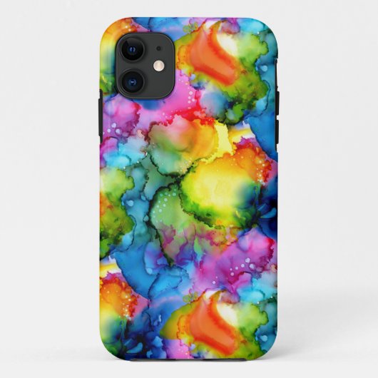 Kleurrijke regenboogkleurige Abstracte tinteloog Case-Mate iPhone Case (Achterkant)