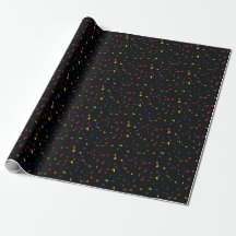 Kleurrijke regenboogkleurige Confetti op zwart