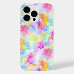 Kleurrijke regenboogkleurige Waterverf Inkt iPhone 14 Pro Max Hoesje