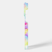 Kleurrijke regenboogkleurige Waterverf Inkt iPhone Hoesje (Linkerkant)