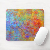 Kleurrijke regenboogkunst Mousepad Muismat (Met muis)