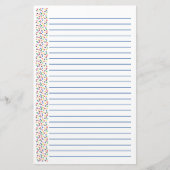 Kleurrijke regenboogkunst Valentijnse bakkerij Briefpapier (Voorkant)