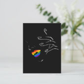 Kleurrijke regenbooglips Pride Gay Lesbian Queer Briefkaart (Staand voorkant)
