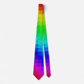 Kleurrijke regenboogmozaïek, Necktie Stropdas (Voorkant)