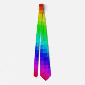 Kleurrijke regenboogmozaïek, Necktie Stropdas (Achterkant)
