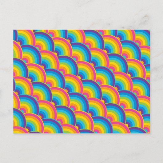 Kleurrijke regenboogpatronen briefkaart (Voorkant)