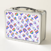 Kleurrijke regenboogpictogrammen (Achterkant)