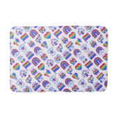 Kleurrijke regenboogpictogrammen badmat (Voorkant)