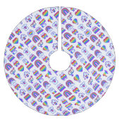 Kleurrijke regenboogpictogrammen kerstboom rok (Voorkant)