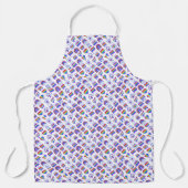 Kleurrijke regenboogpictogrammen schort (Voorkant)