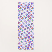 Kleurrijke regenboogpictogrammen yogamat (Voorkant)