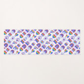 Kleurrijke regenboogpictogrammen yogamat (Voorkant (horizontaal))