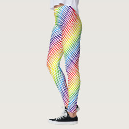Kleurrijke regenboogpolikletjes op wit of kleur leggings