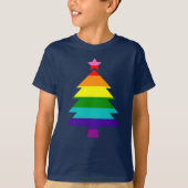 Kleurrijke regenboogregenboogstrans t-shirt (Voorkant)