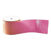 Kleurrijke regenboogroze en Oranje en groen Grosgrain Lint (Spoel)