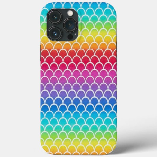 Kleurrijke regenboogschalen Case-Mate iPhone case (Achterkant)
