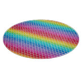 Kleurrijke regenboogschalen snijplank (Hoek)