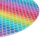 Kleurrijke regenboogschalen snijplank (Hoek)