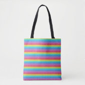 Kleurrijke regenboogschalen tote bag (Voorkant)