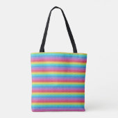 Kleurrijke regenboogschalen tote bag (Achterkant)