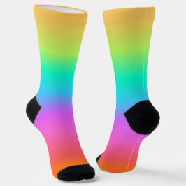 Kleurrijke regenboogsokken sokken