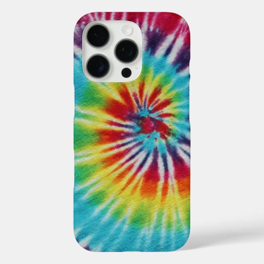 Kleurrijke regenboogspiraal Tie Dye Case-Mate iPhone Case (Achterkant)