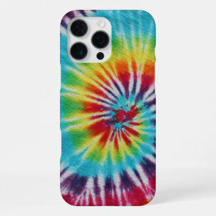 Kleurrijke Regenboogspiraal Tie Dye iPhone 16 Pro Max Hoesje