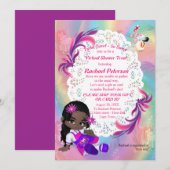 Kleurrijke regenboogspiralen Baby Virtual Bedankkaart (Voorkant / Achterkant)