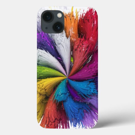 Kleurrijke regenboogsplash Case-Mate iPhone case (Achterkant)
