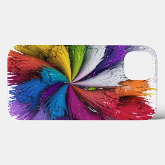 Kleurrijke regenboogsplash Case-Mate iPhone case (Achterkant (horizontaal))
