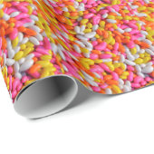 Kleurrijke regenboogspringen cadeaupapier (Rol Hoek)