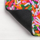 Kleurrijke regenboogspringen muismat (Hoek)